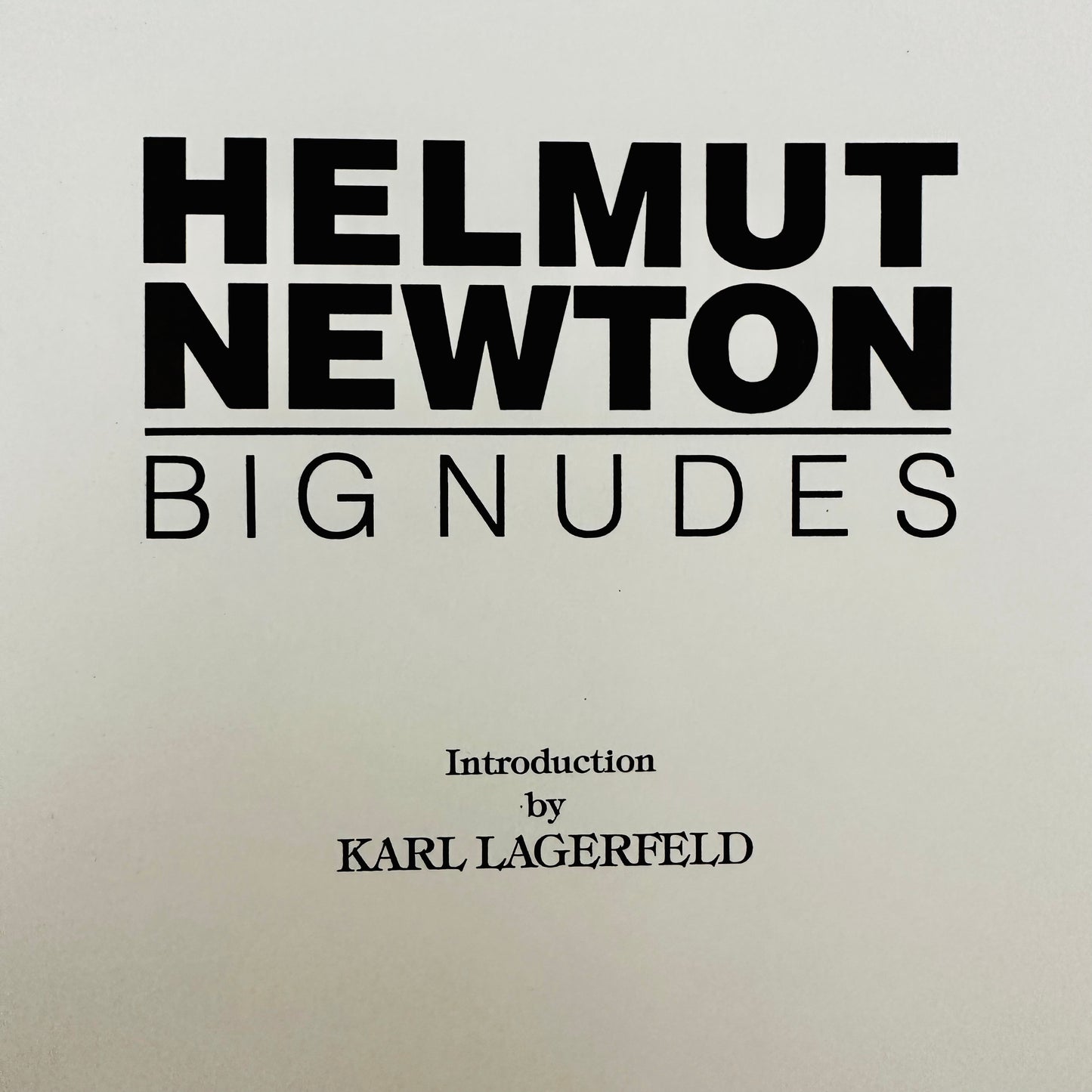 Big Nudes by Helmut Newton, 1982
