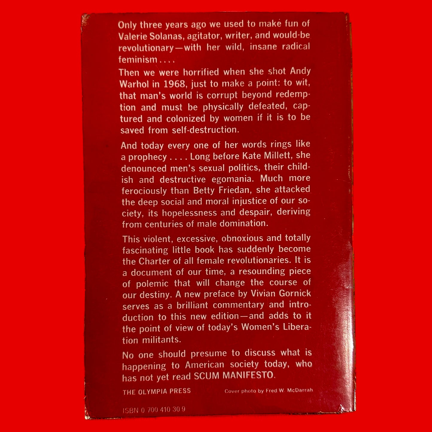 SCUM Manifesto by Valerie Solanas, 1971